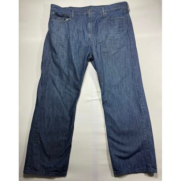 Levi's 569 Men's Loose Straight Fit Blue Denim Jeans - Size 38x30 (40x29.5) - Picture 1 of 5